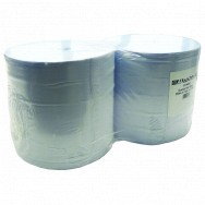 Image for 2 x Large Twin Ply Blue Paper Roll - 400m